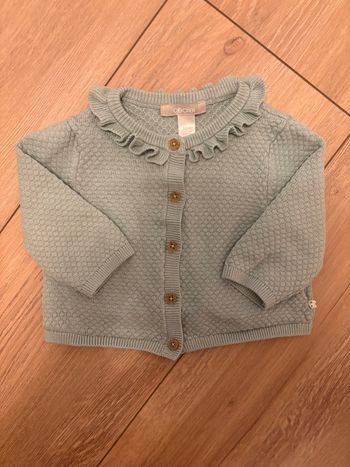 Gilet en nid d’abeille vert d’eau