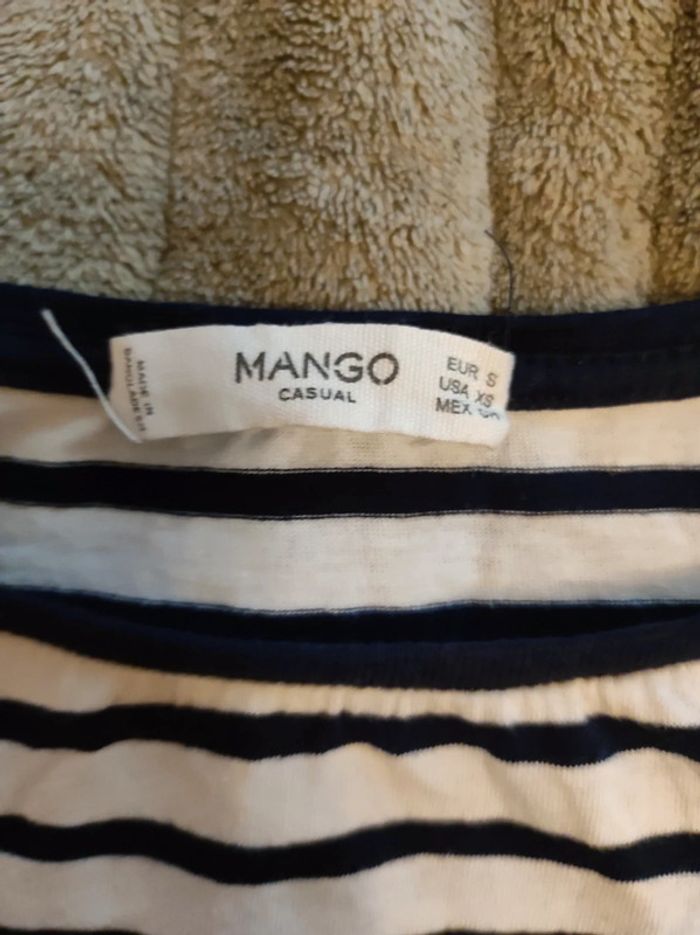 t shirt mariniere mango - photo numéro 2