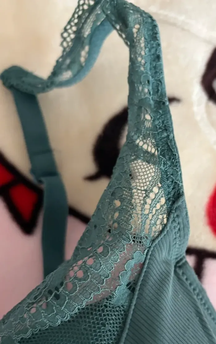 Soutien gorge bleu/vert - photo numéro 5