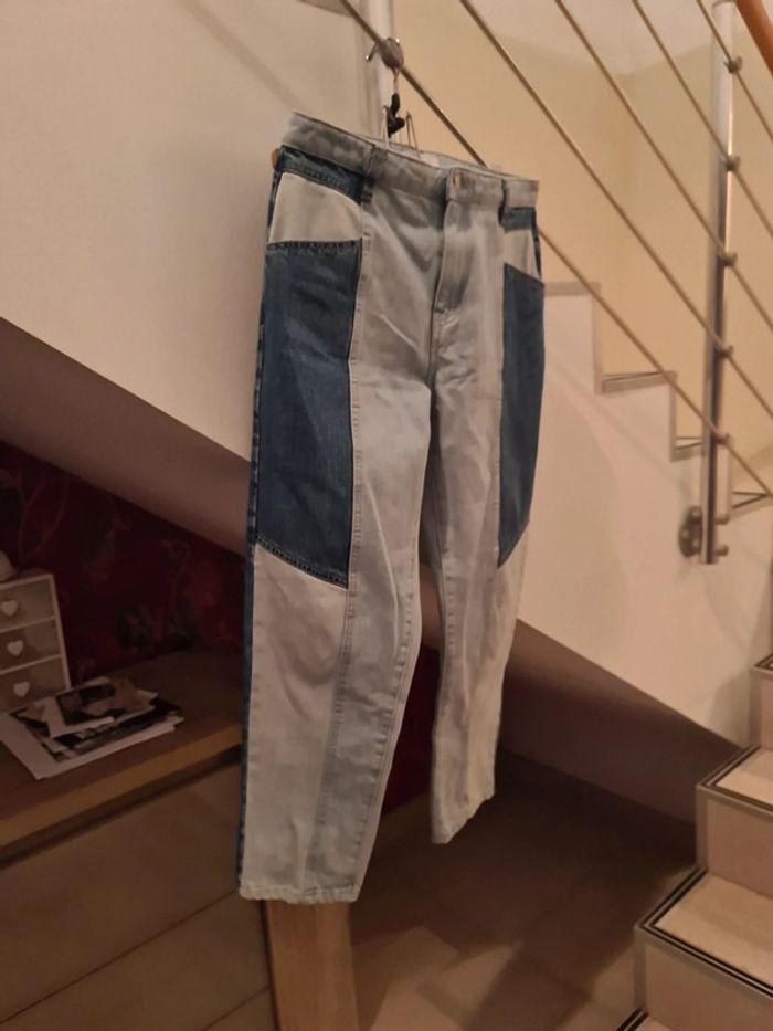 Jean Promod Bootcut tricolore taille 40 - photo numéro 2