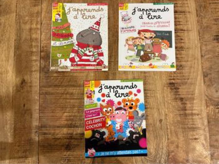 3 livres « J’apprend à lire »