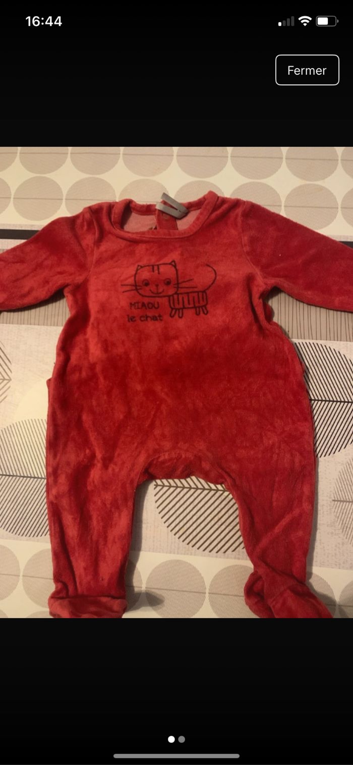 Lot de 9 pyjamas 3 mois - photo numéro 2