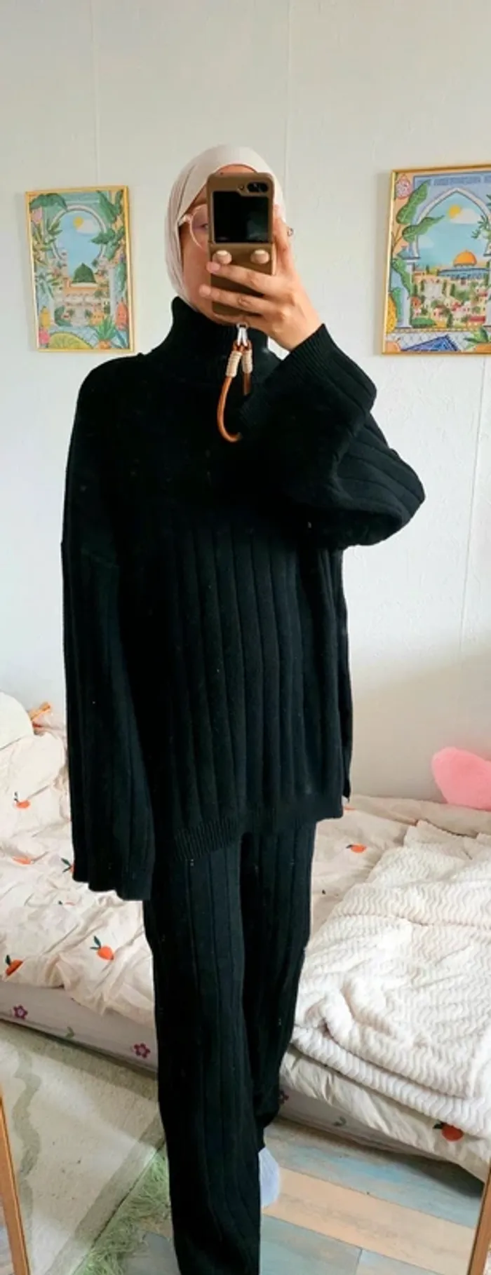 🖤 Ensemble pull & pantalon oversize noir 🖤 - photo numéro 3