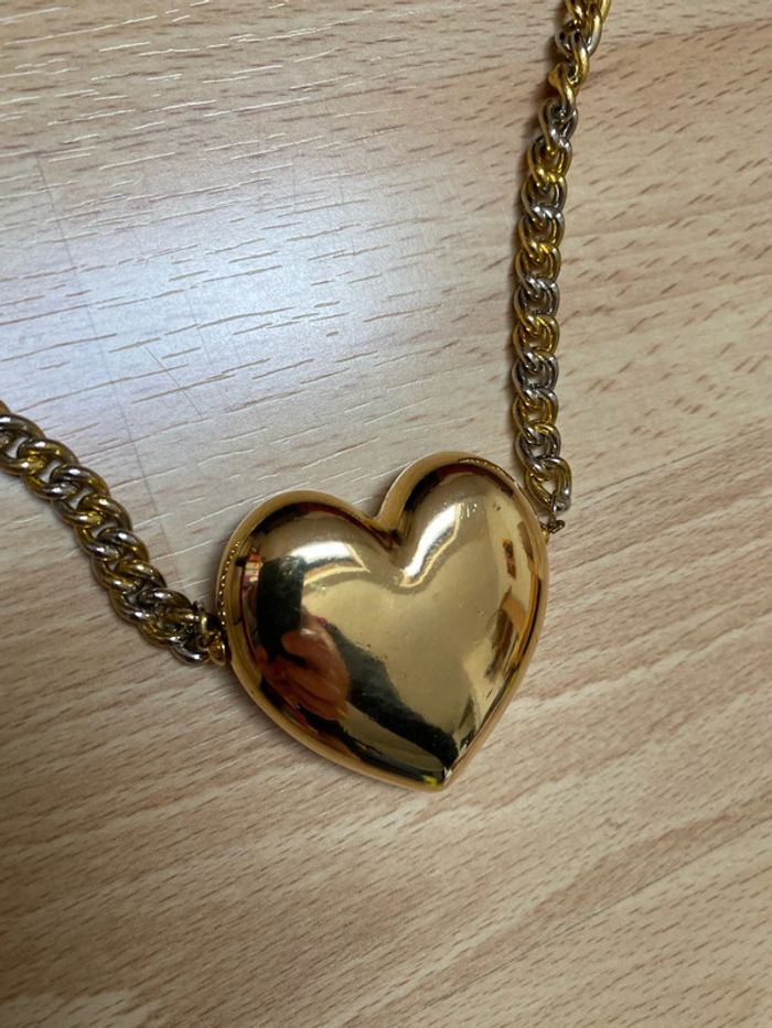 Collier long cœur doré NEUF - photo numéro 4