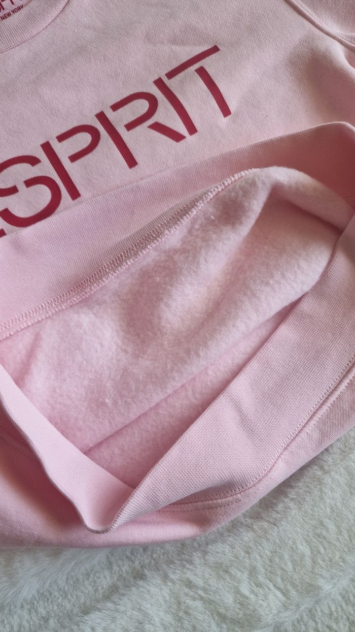 Sweat-shirt ras du cou et manches longues pour fille, rose, avec logo ESPRIT - photo numéro 8
