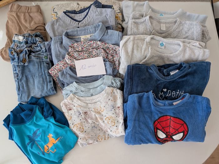 Lot vêtements garçon 12mois (16 articles)