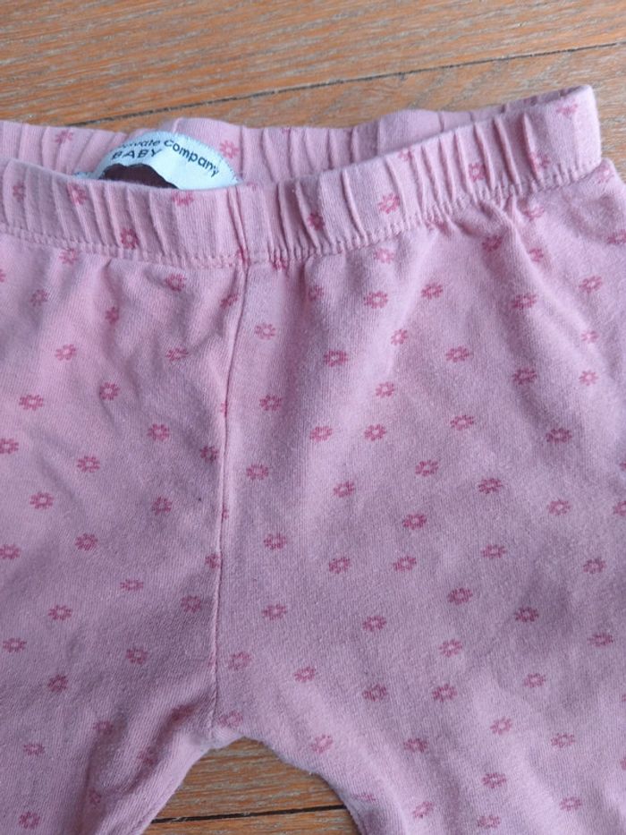 Legging fille rose fleurs 24 mois Fashion Private company - photo numéro 3