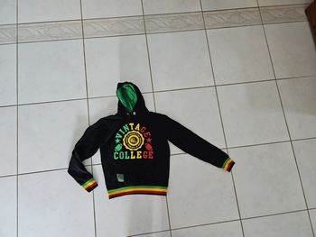 Sweat à capuche garçon vintage collège cont3