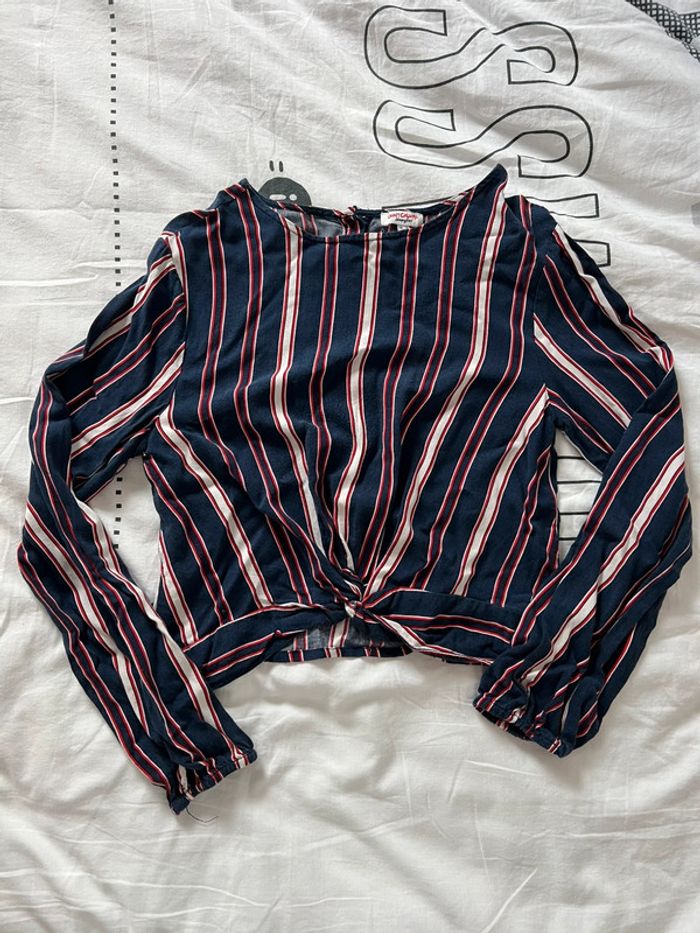 ๐ Blouse ร rayures รฉlรฉgante ๐ - photo numรฉro 2