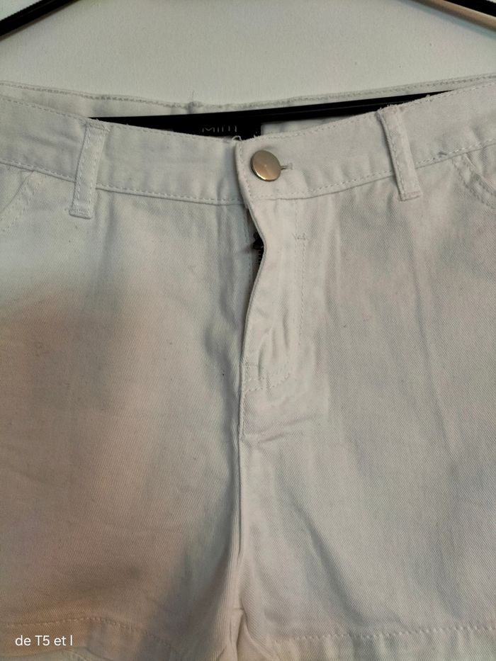 Short blanc femme neuf taille 40 marque Mim - photo numéro 2