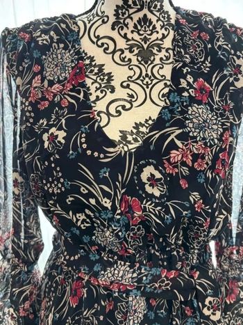 Robe d'été longue motif floral 38