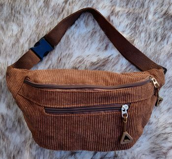 Sac Banane Velours Côtelé