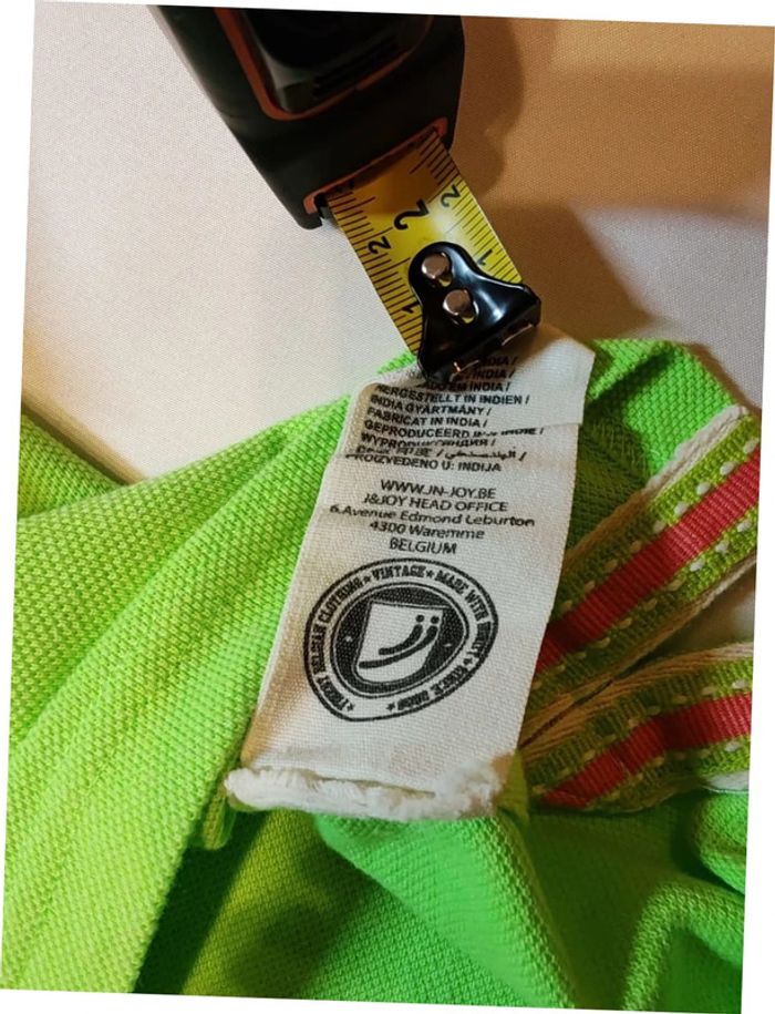 Jn-Joy polo t-shirt jaune fluo et orange très bon état taille S - photo numéro 11