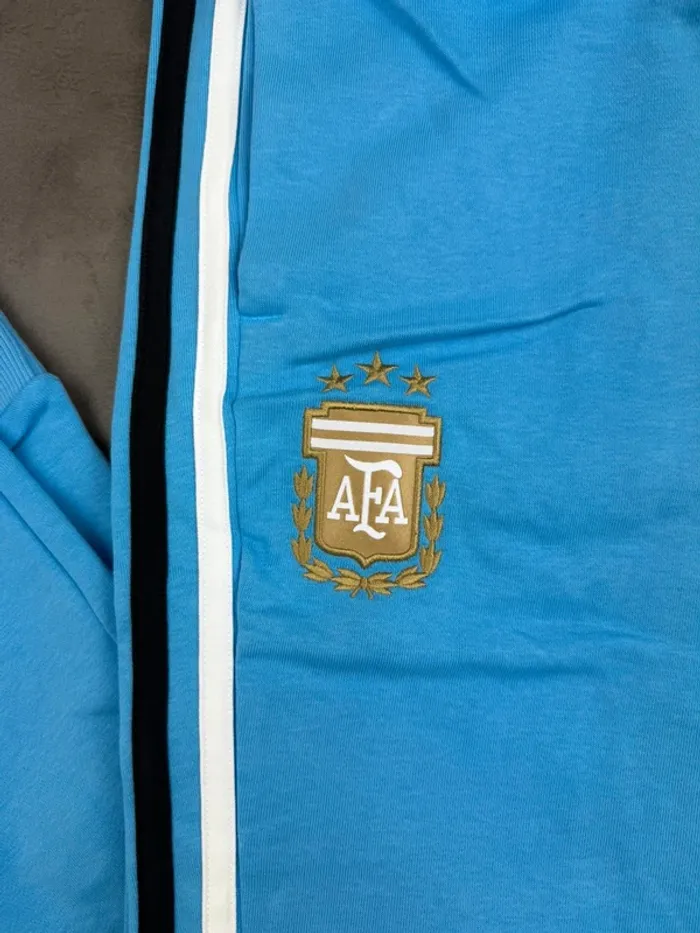 Jogging Adidas Argentine Bleu 3 bandes Neuf Taille S - photo numéro 4