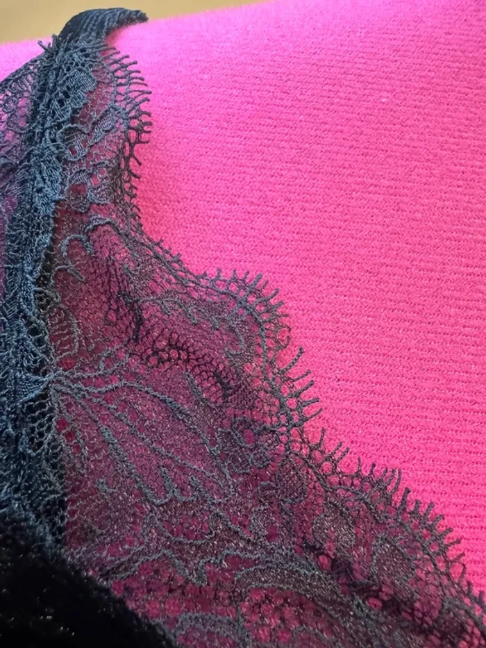 Débardeur velours dentelle etam taille M - photo numéro 3