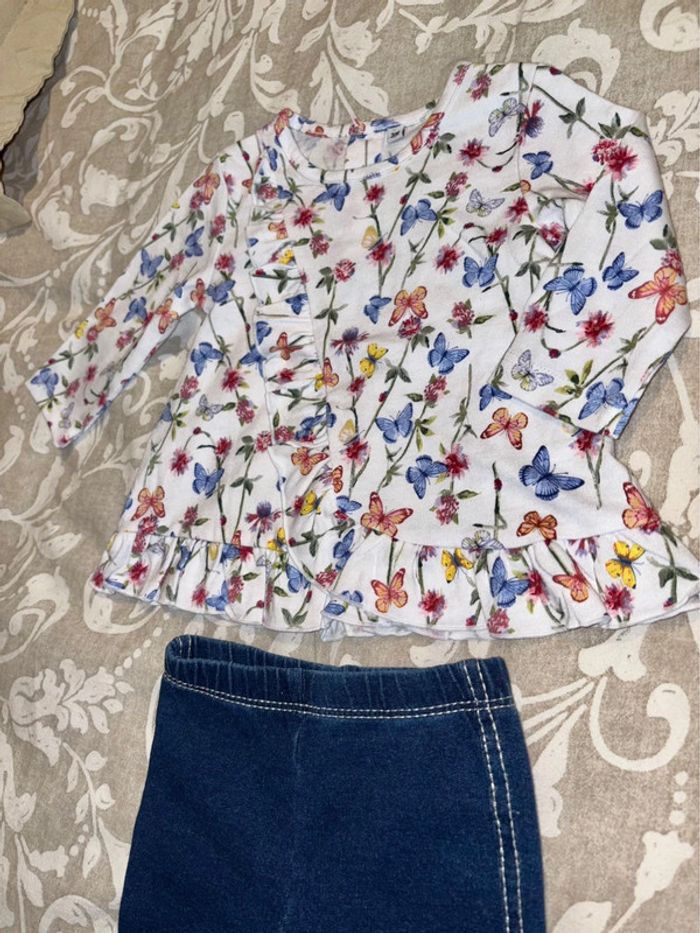 Ensemble blouse + legging 3 mois - photo numéro 2