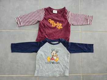 Lot de 2 tee-shirts manches longues