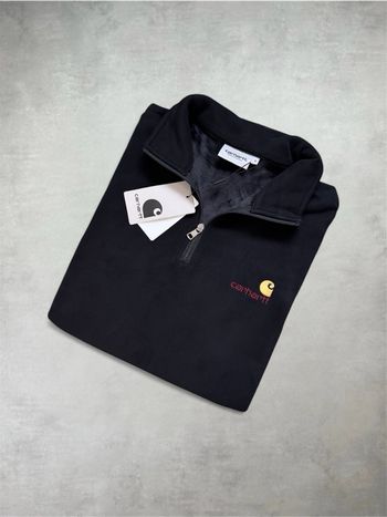 Pull half-zip Carhartt noir – Taille S – Neuf avec étiquette