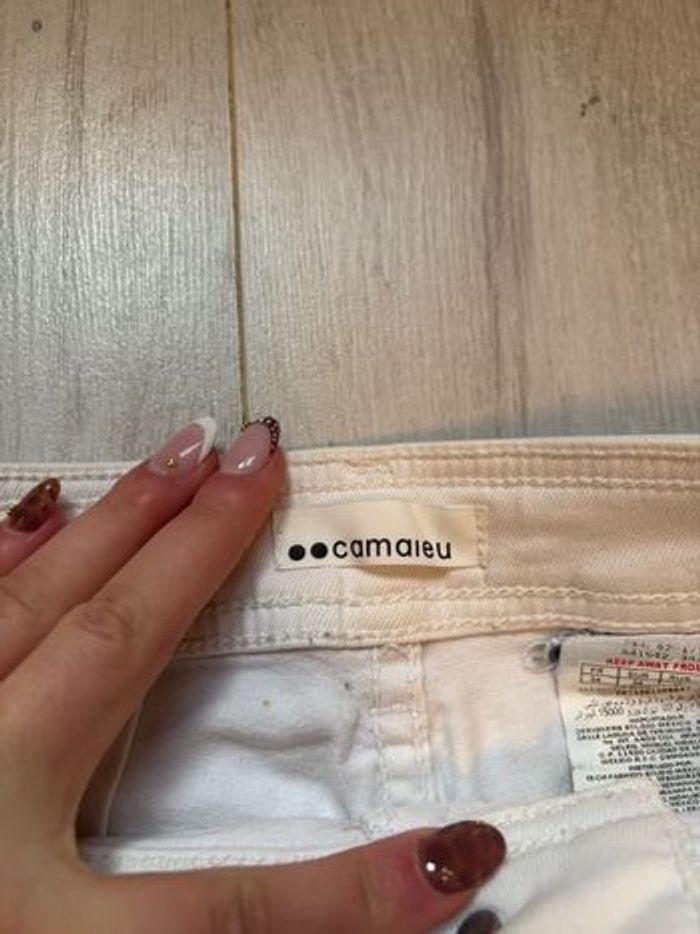 Jean blanc camaïeu - photo numéro 3