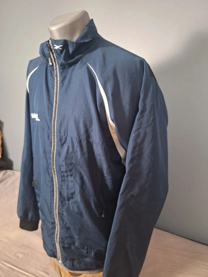 Veste Reebok Hockey M vintage bleu marine zippée sport brodé (545) - photo numéro 8