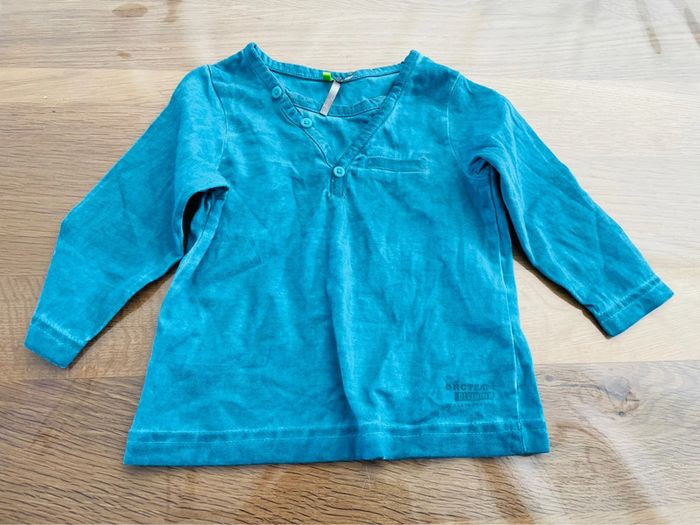 Lot de tee shirts longues manches 12 mois - photo numéro 3