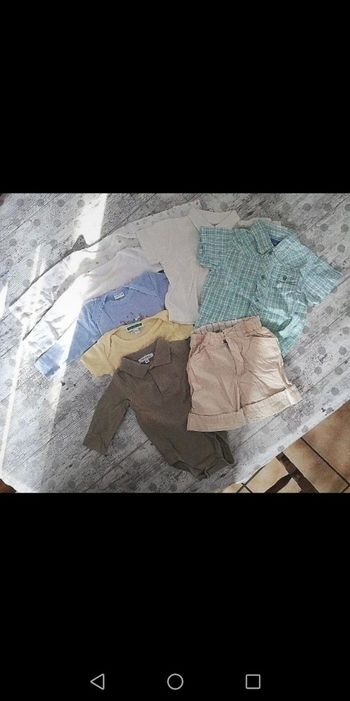 Lot bodies chemise short 6 mois