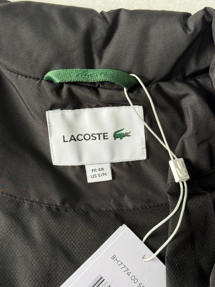 Doudoune Lacoste d'hiver pour homme noir et orange neuve Taille 48 ( S-M ) - photo numéro 9