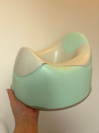 Pot Marque BEABA vert d eau et beige