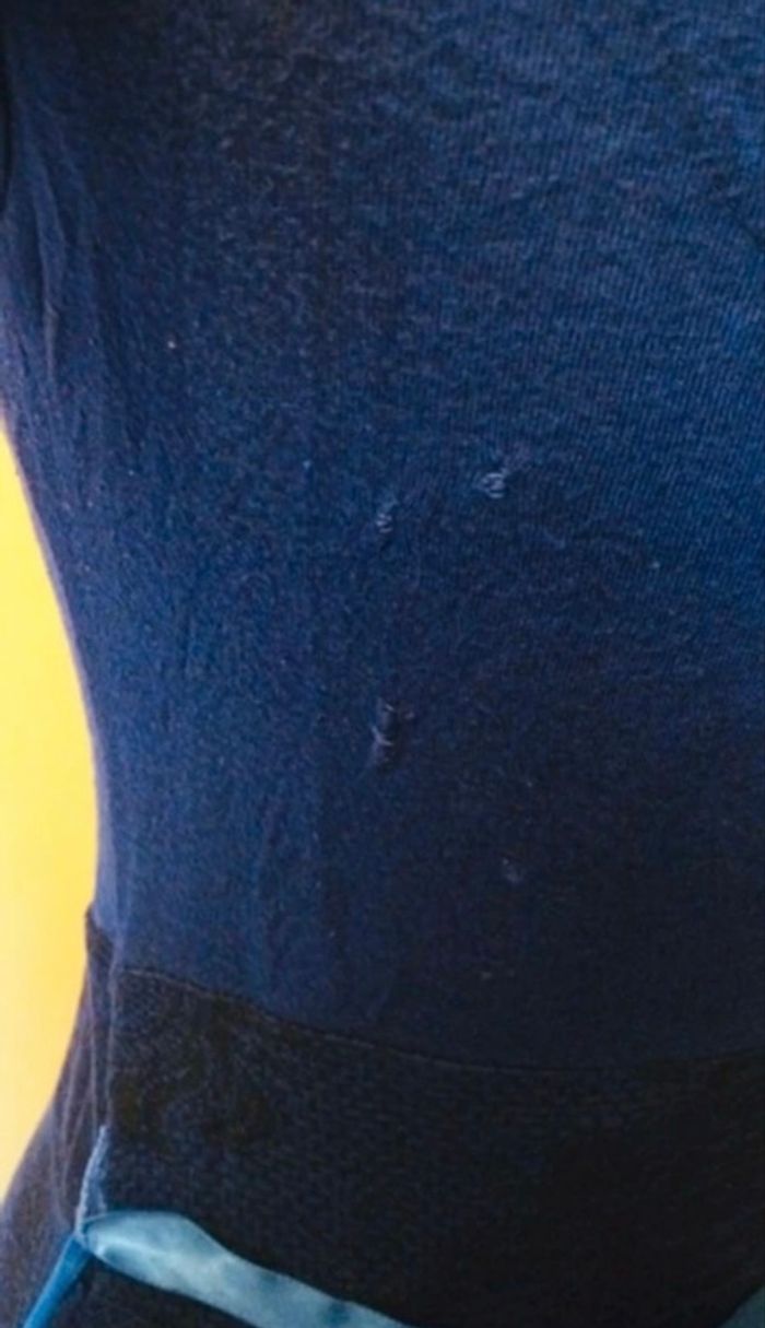 Robe Desigual bleu imprimé – Taille M – Petit défaut - photo numéro 3