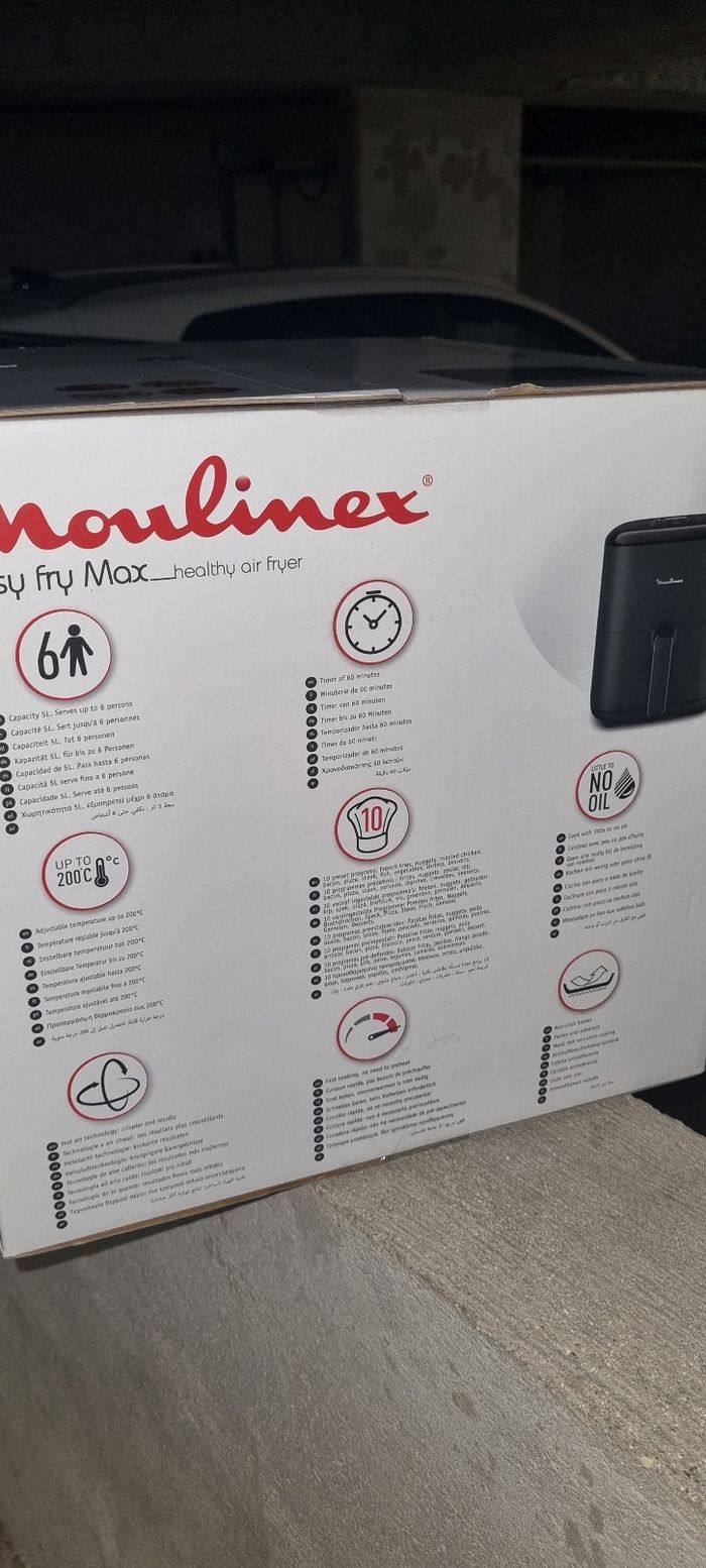 Airfryer vert moulinex  5l - photo numéro 3