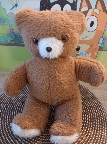 Peluche ours nounours marron vintage 33cm 
