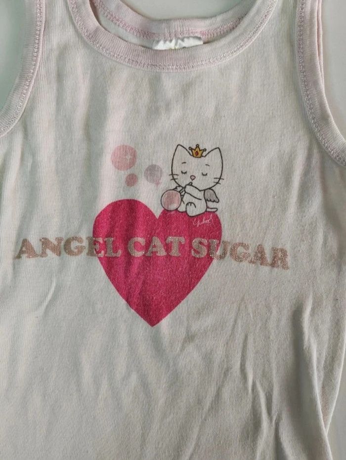 Tee-shirt débardeur Kitty - Taille 3/4 ans - photo numéro 2