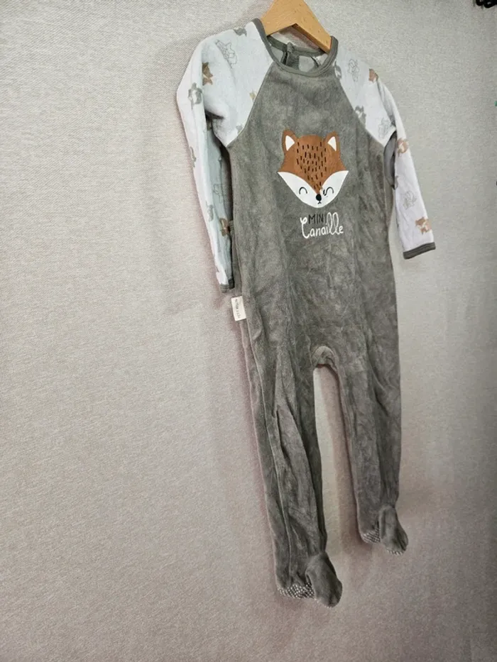 Pyjama velours petit béguin 24 mois - photo numéro 4