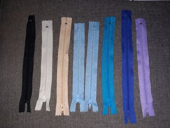 8 Fermetures éclair