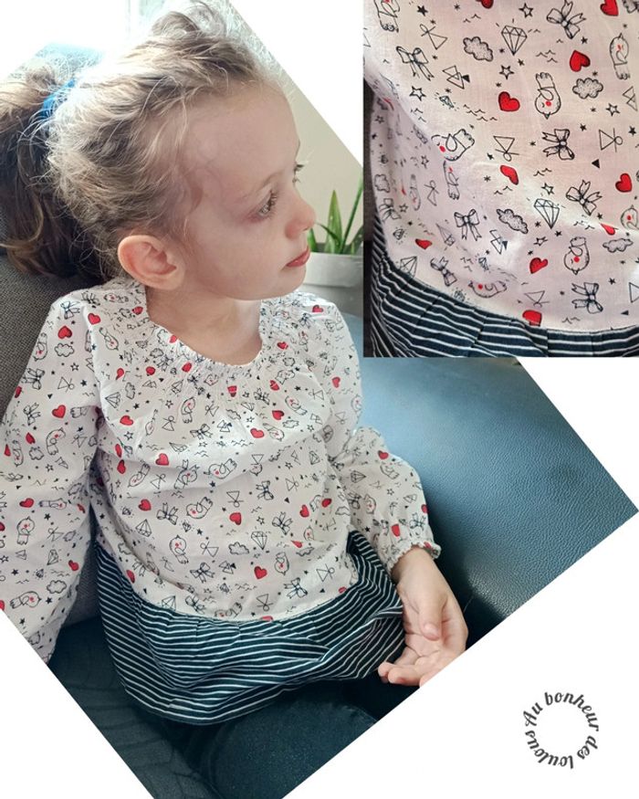 5 ans blouse tunique Vertbaudet ( attention blouse en vente uniquement)