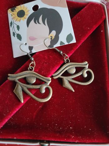 Boucles oeil égyptien acier