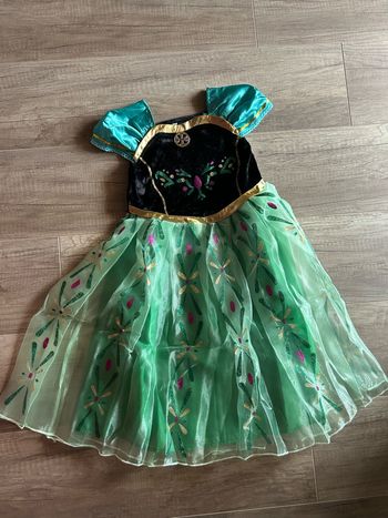 Robe déguisement Anna reine des neiges 120 cm