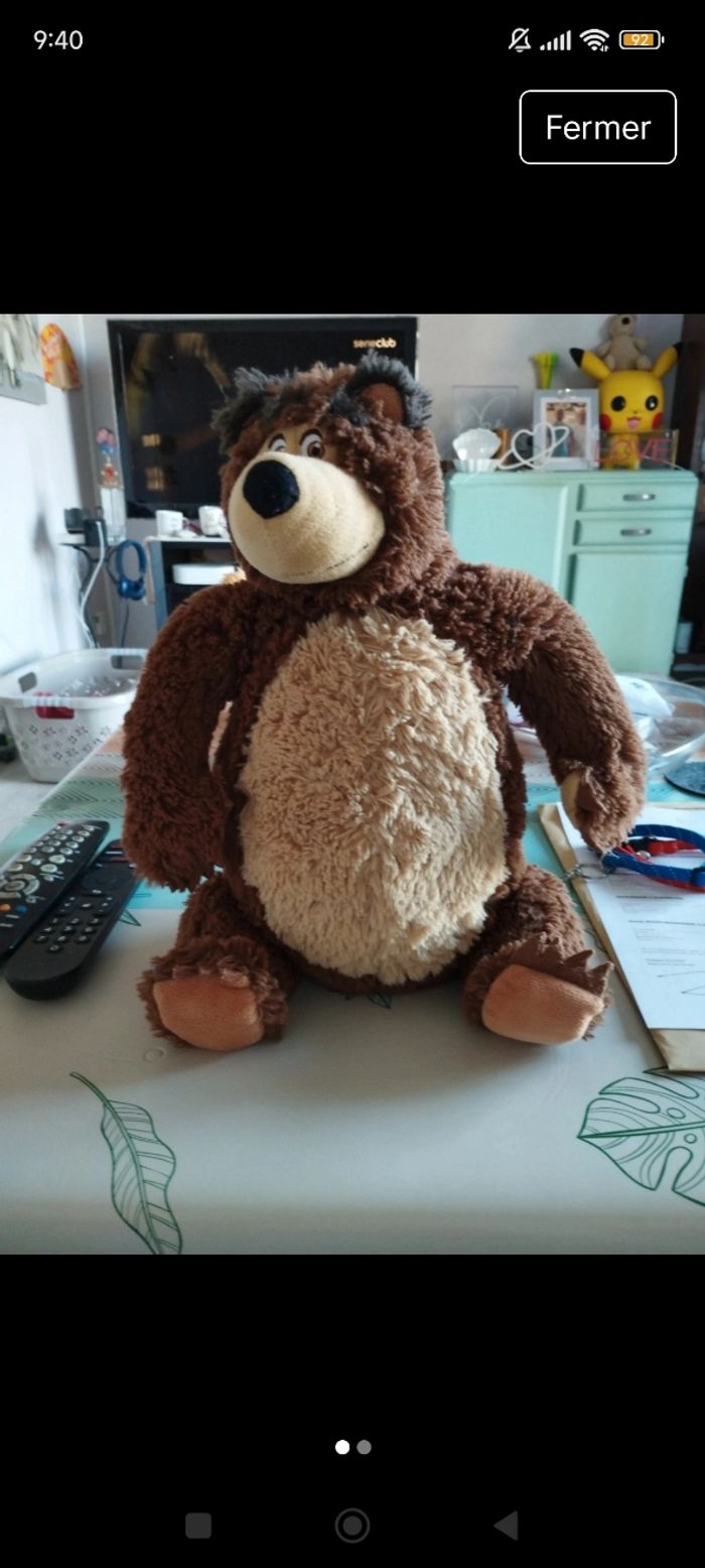 Peluche enfant Macha