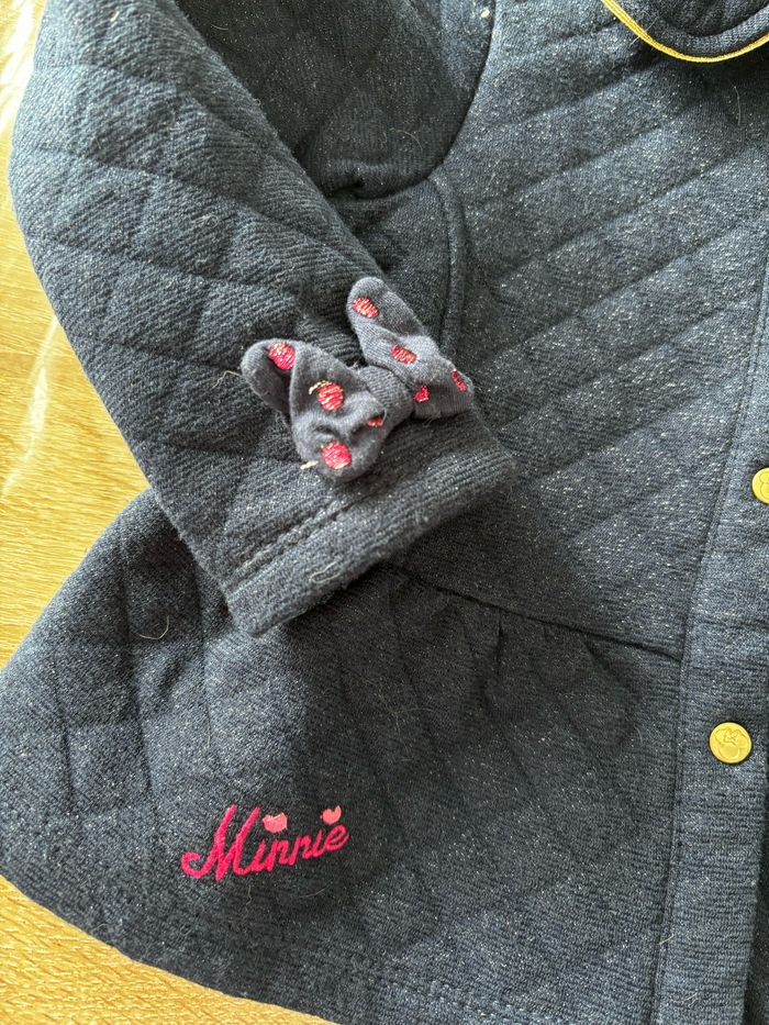 Veste bleu paillettes Minnie DISNEY t.23m - photo numéro 3