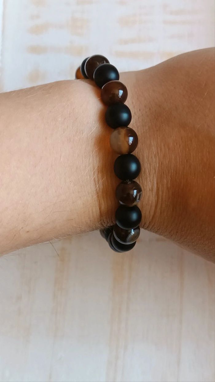 Jolie bracelet en pierre et perles