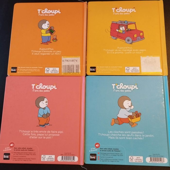 Lot livres enfant Nathan T'choupi - photo numéro 2