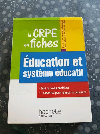 Le CRPE en fiches "Éducation et système éducatif"