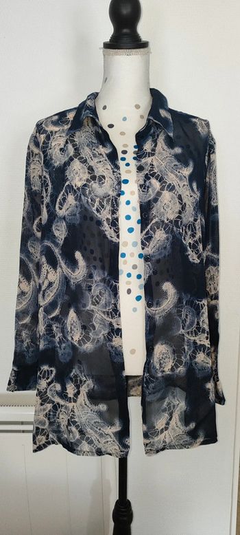 Chemisier fluide transparent en taille 48