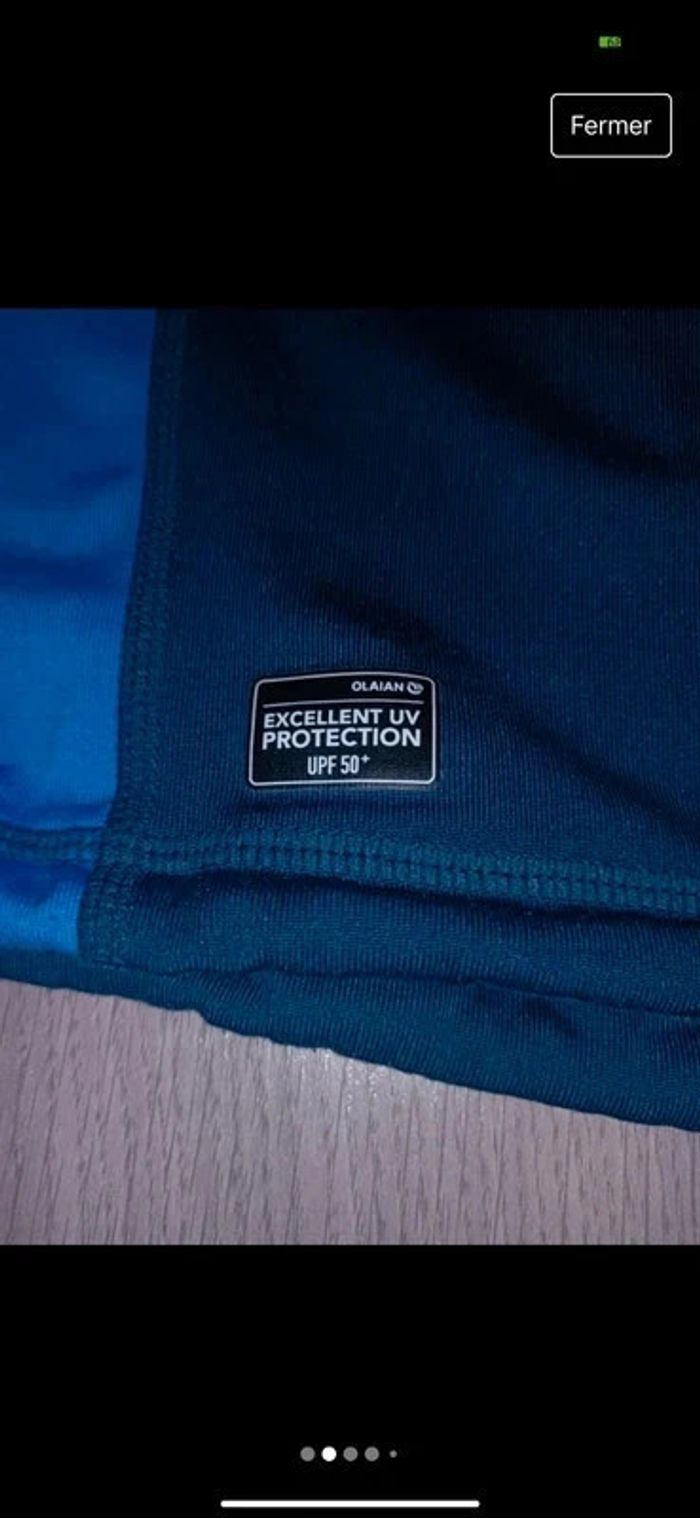 T-shirt d'eau/de mer/de plage Olaian homme taille S polaire à l'intérieur en excellent état. - photo numéro 2