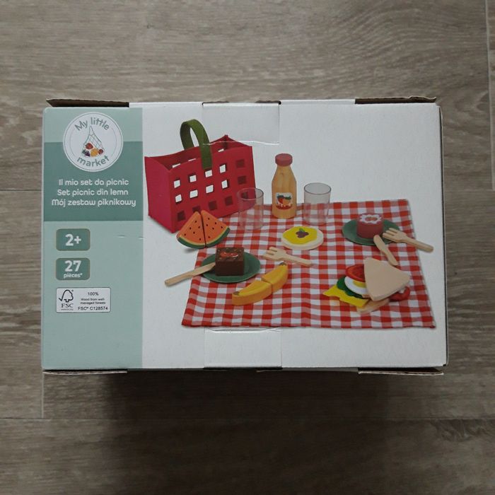 Jouet set de pique-nique en bois NEUF
