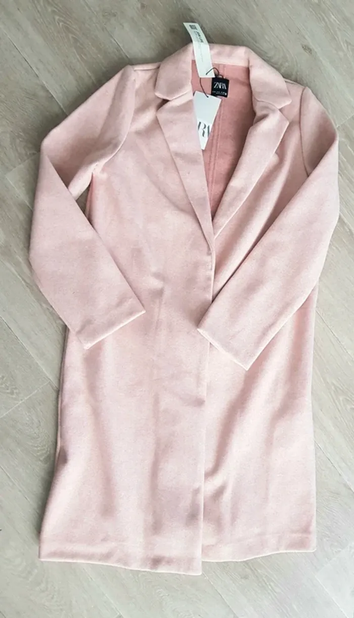Manteau rose Zara taille M - neuf - photo numéro 11
