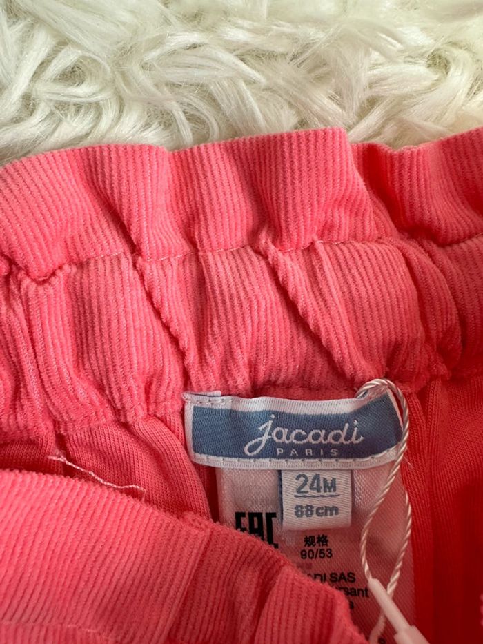 Pantalon velours corail Jacadi taille 24 mois - photo numéro 3