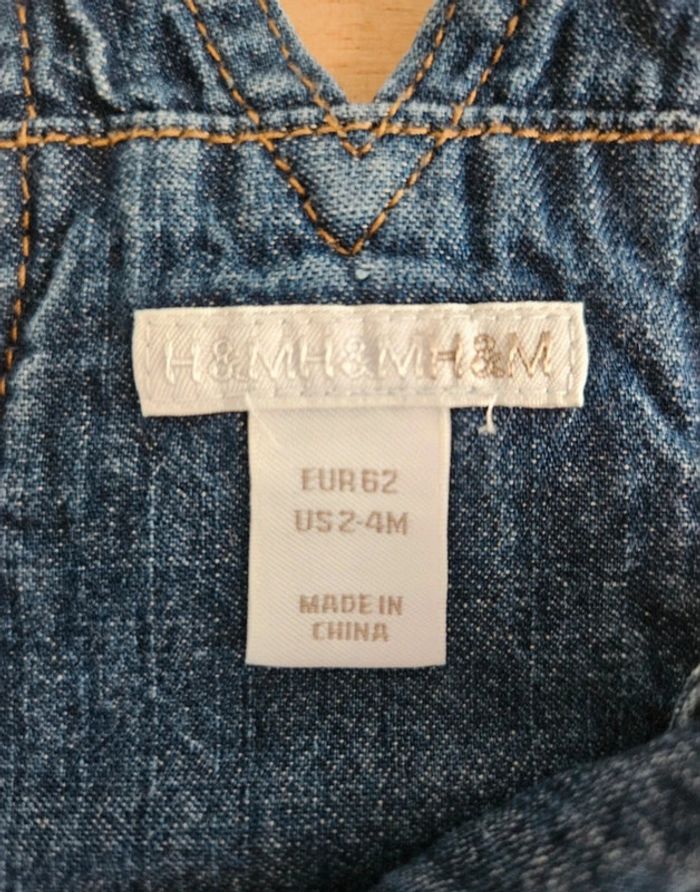 Salopette jeans 3/6 mois (mi-saison) - photo numéro 5