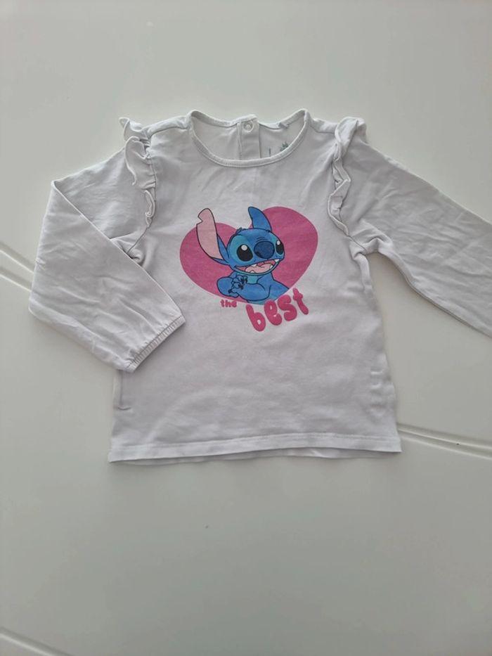 T-shirt blanc stitch