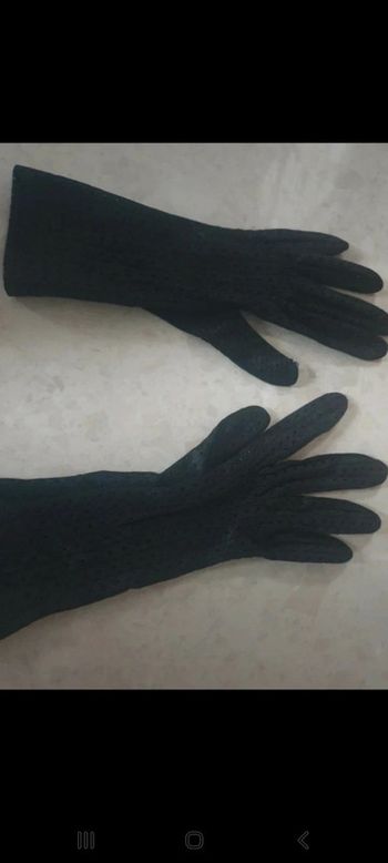 Gants vintage long ajourés